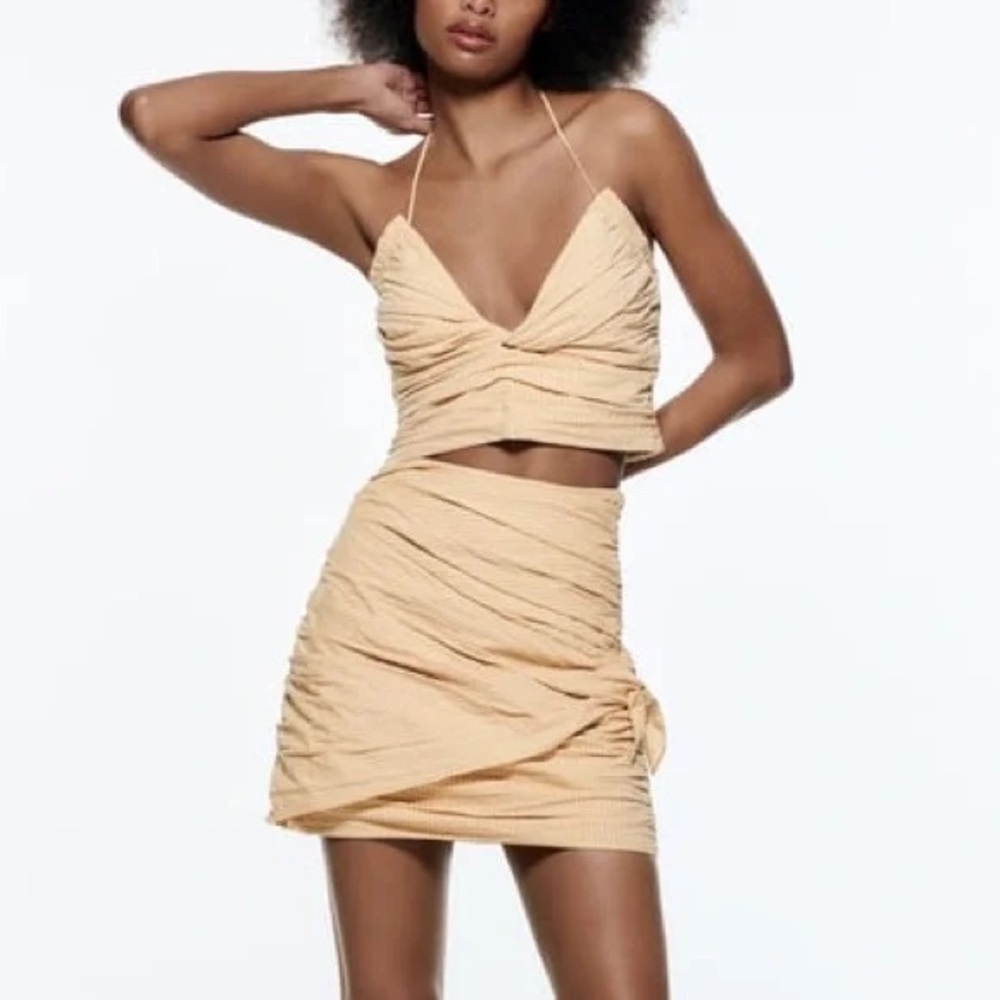 Zara Linen Skirt Set